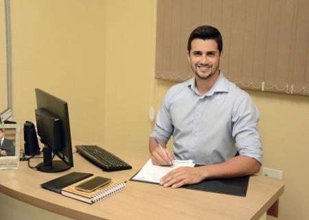 Atual Presidente do Legislativo, Ver. Rafael Costa (PSDB).
