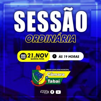 Sessão Ordinária 21/11/2024