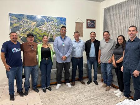 Vereadores de Tabaí participam de reunião para tratar da implantação de casa lotérica no município